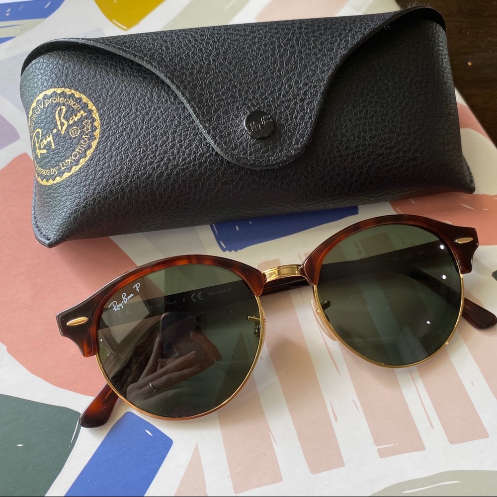 Ray Ban Clubrounded polarized glasses